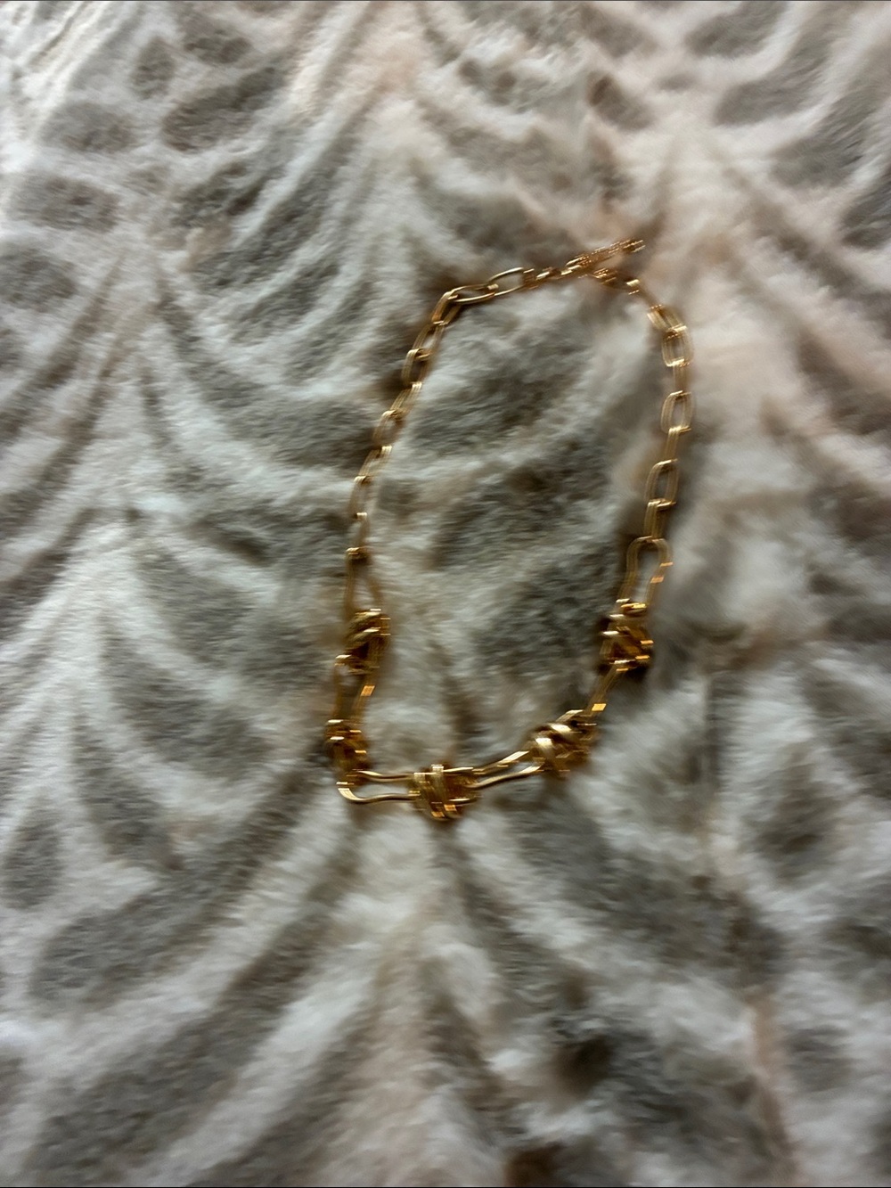 Gold Link Knot Necklace - Women's Jewelry